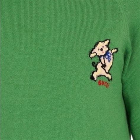 gucci loved sweater replica|Gucci piglet sweater.